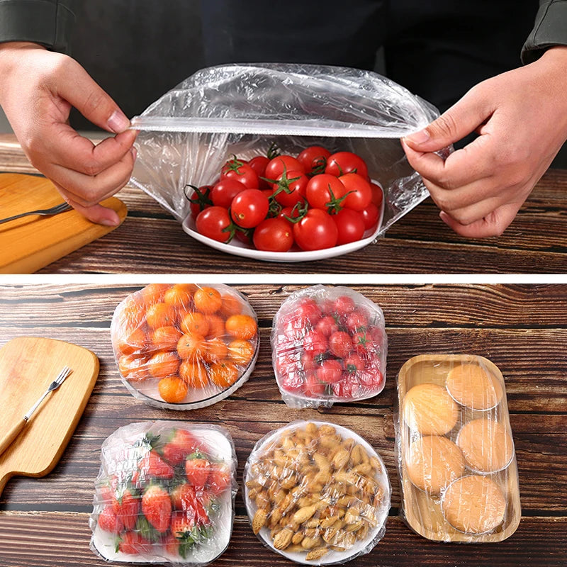 Elastic Food Covers for Bowls – Reusable Plastic Wrap Lids