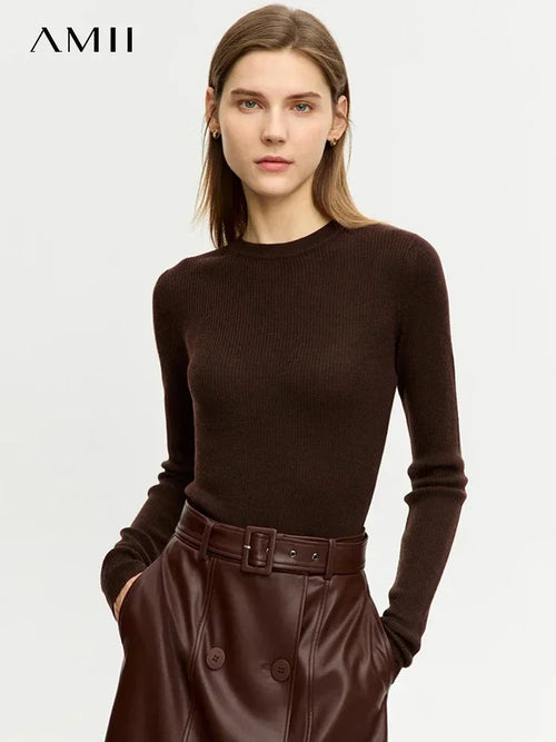 Women’s Slim Fit Turtleneck Sweater – Warm High Elastic Pullover