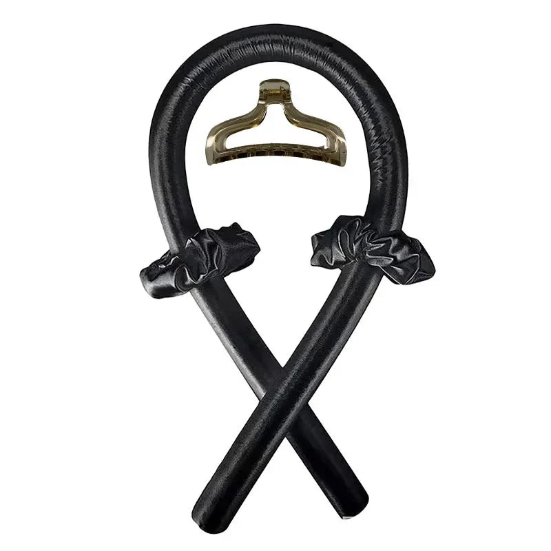 Silk Heatless Curling Rod – No-Heat Ribbon Hair Roller Headband