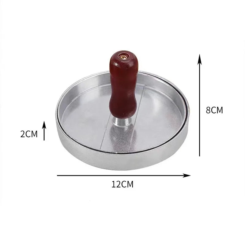Non-Stick Burger Press with Wax Paper – Aluminum Patty Maker