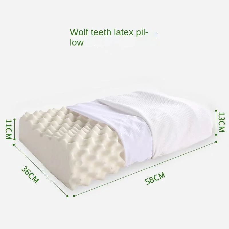 Natural Latex Orthopedic Pillow | Massage Sleep Support Cushion