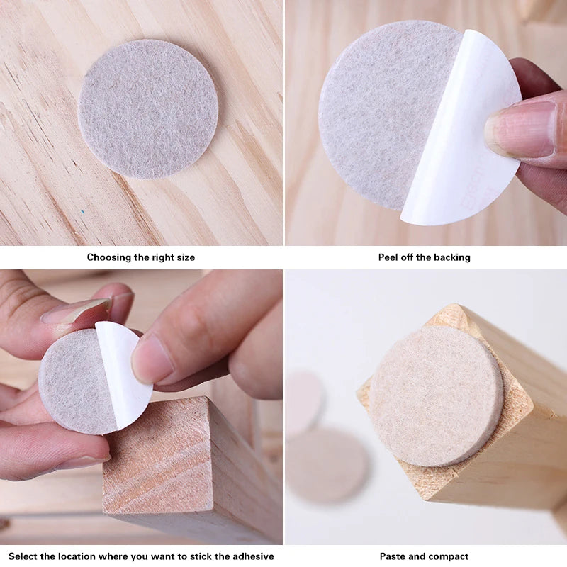 Felt Chair Leg Pads – Anti-Slip, Floor Protectors, Noise Reduction