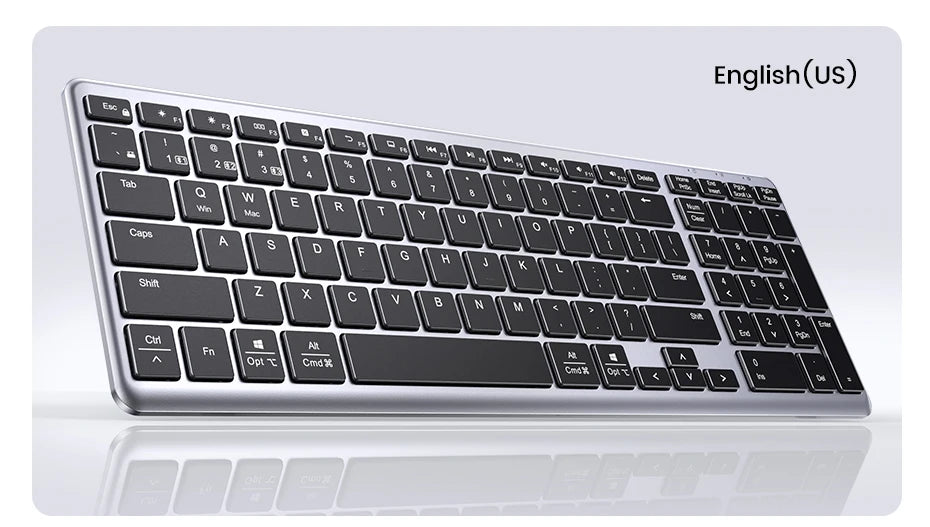 Wireless Bluetooth 5.0 Keyboard – 99 Keys Russian/Korean/English