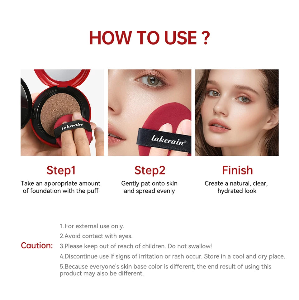 Long-Lasting BB Cream Air Cushion Foundation with Sunscreen