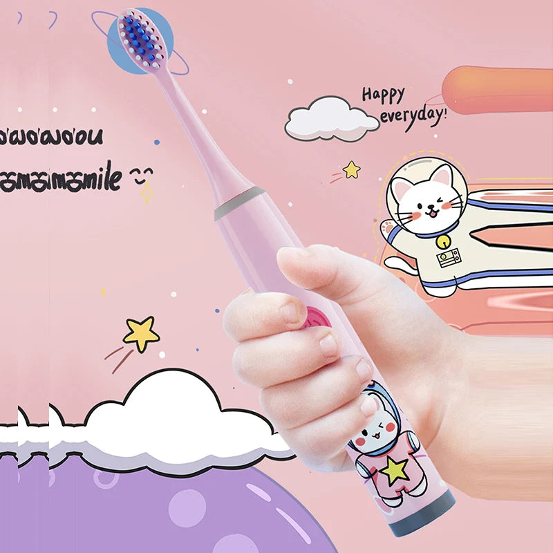 Kids Electric Toothbrush Cartoon Design
