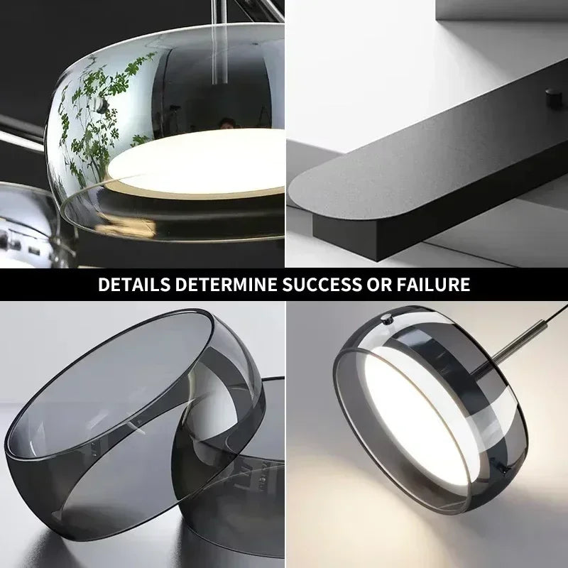 Cartmela Modern LED Glass Pendant Light