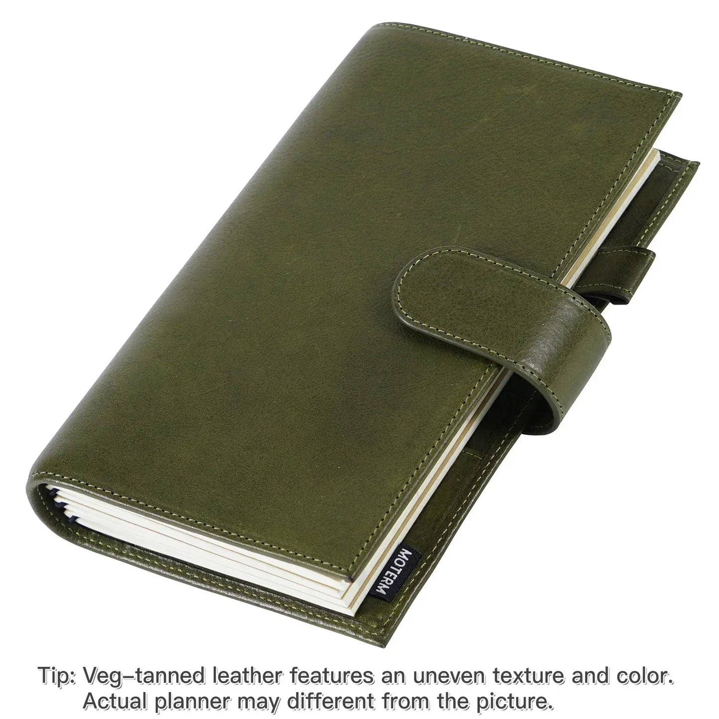 Vegetable Tanned Leather Travel Notebook – Standard Planner Cover