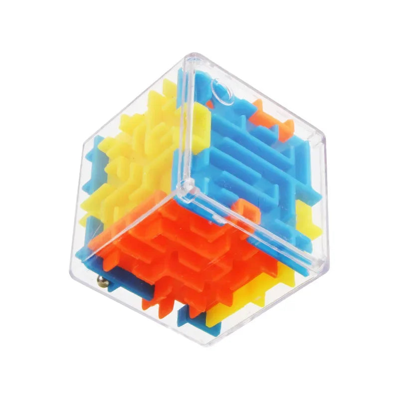 3D Maze Magic Cube Puzzle Toy with Rolling Ball for Kids & Adults