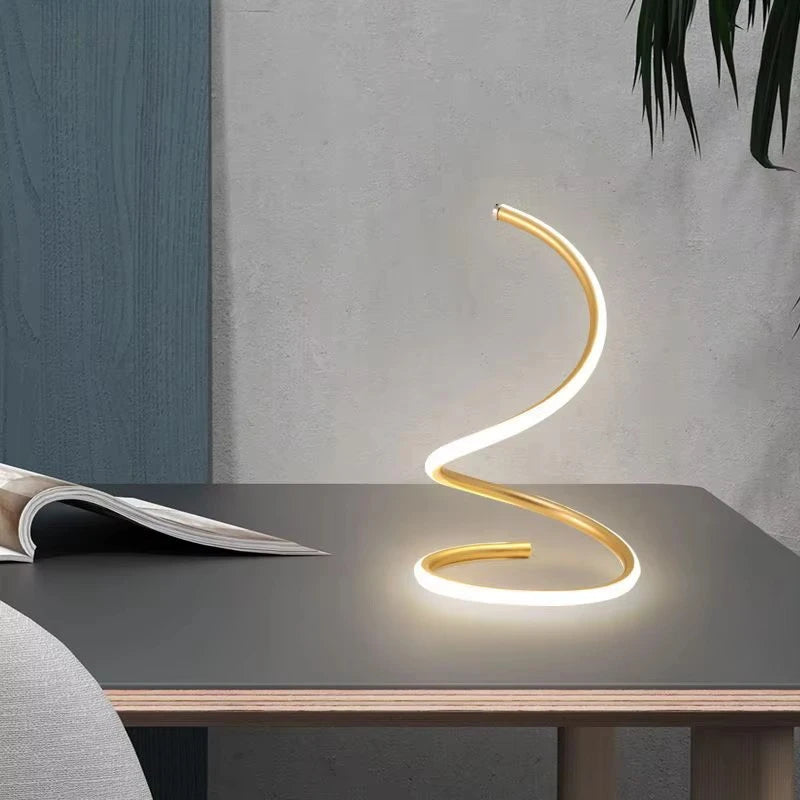 Modern Spiral LED Table Lamp