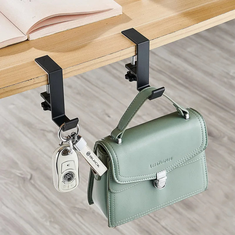 1/2pc Adjustable Desk Edge Hook