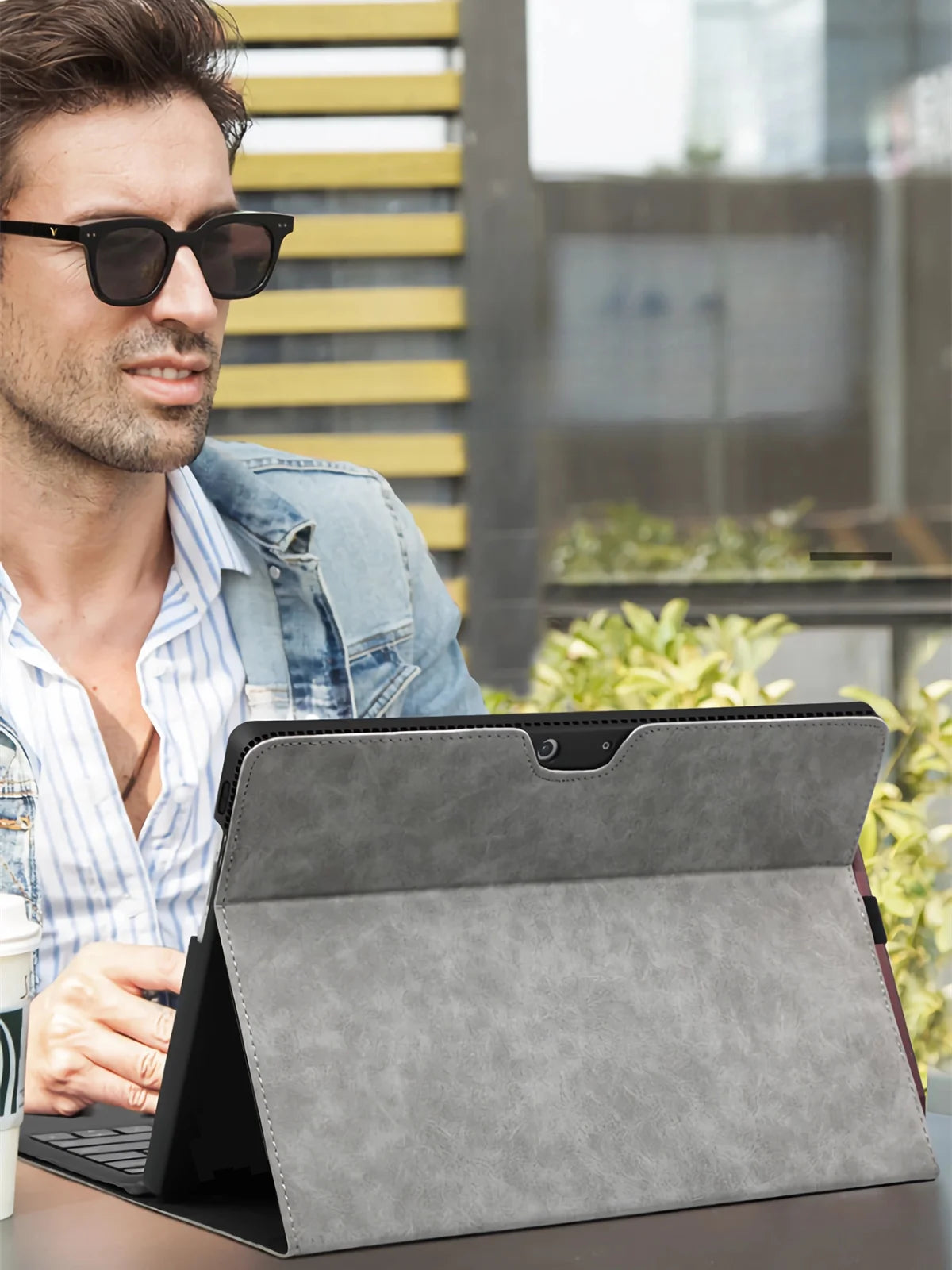 Business Portfolio Case for 13" Surface Pro – Multi-Angle Stand TPU