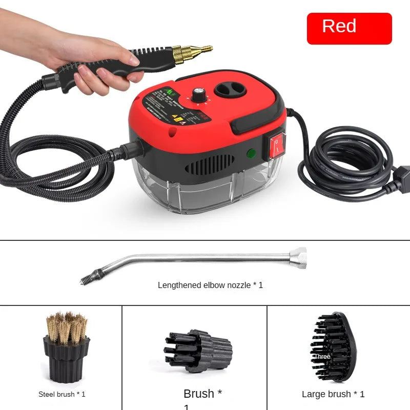 High Temp Steam Cleaner–Home & Car Steaming Device with 110V/220V Plug