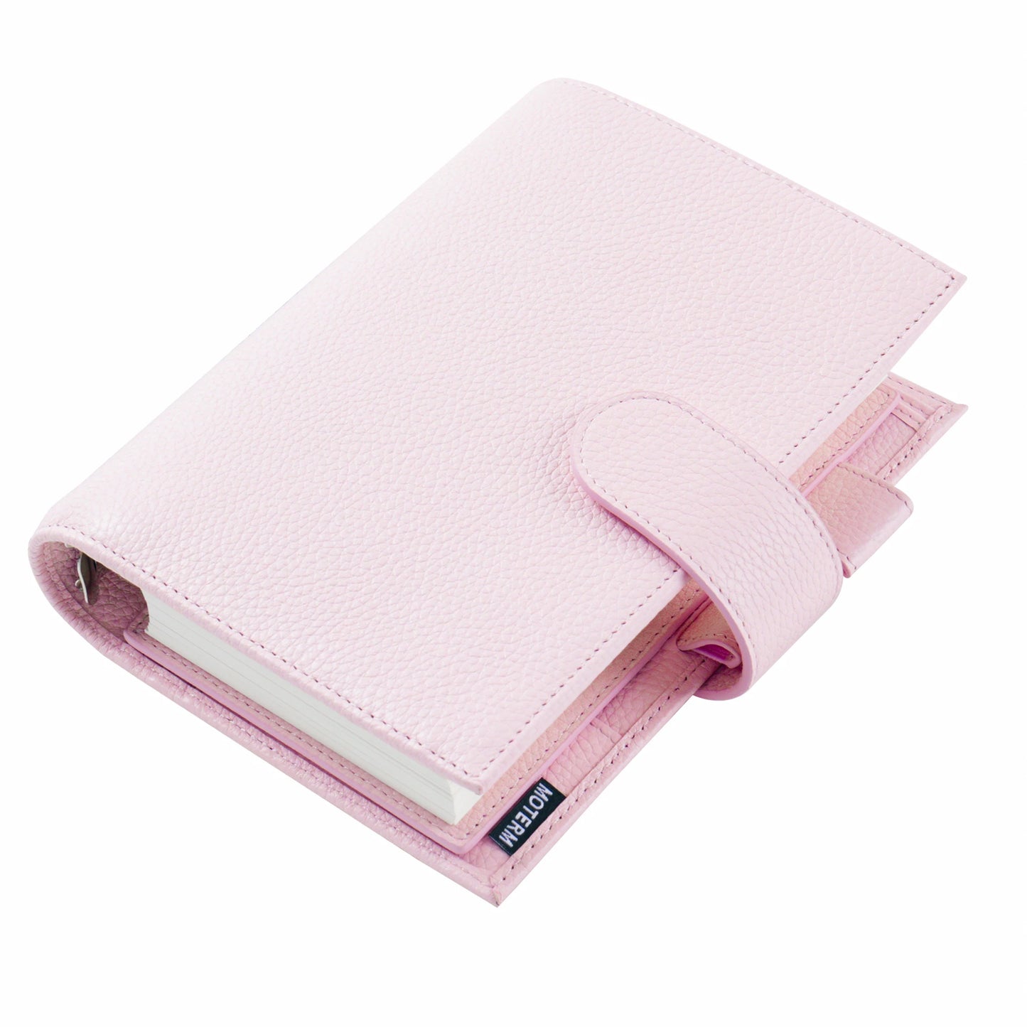 Personal Size Planner – 30mm Rings, Genuine Pebbled Grain Leather