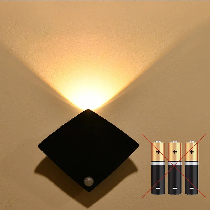 Creative Devil Fish LED Wall Lamp – Rechargeable Motion Sensor Light