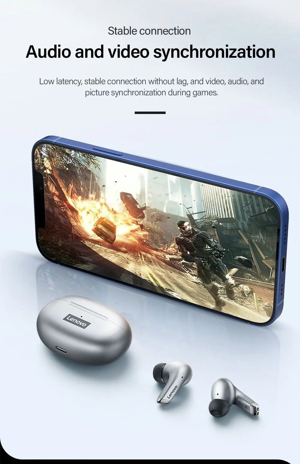 Lenovo LP5 TWS Bluetooth Earbuds | 9D HiFi Stereo Wireless Audio