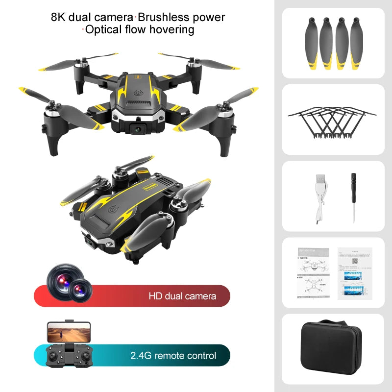 G6 Foldable GPS Drone – 5000M HD FPV Camera, Obstacle Avoidance Quadcopter