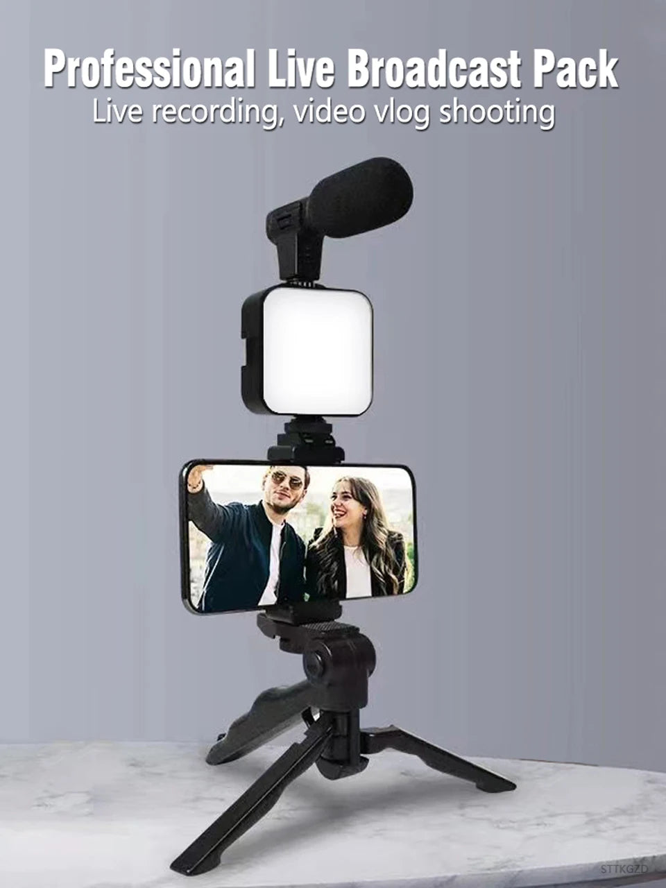 Cartmela Smartphone Vlogging Kit – Tripod, Microphone & Fill Light