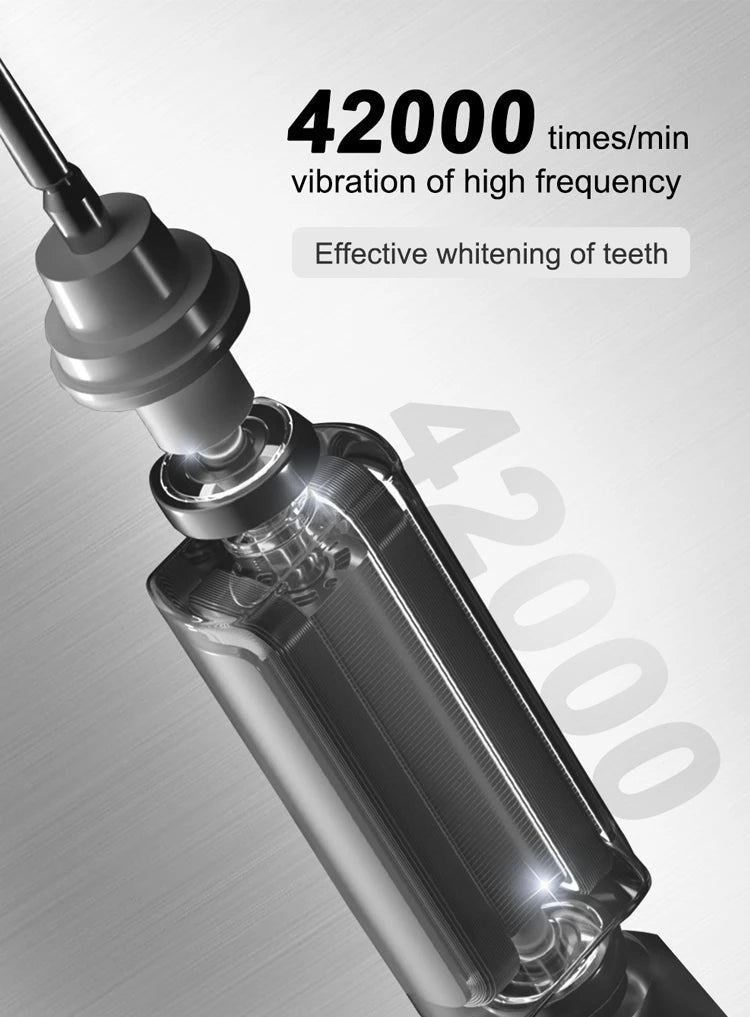 Electric Toothbrush – Rechargeable, 8 Heads, Whitening
