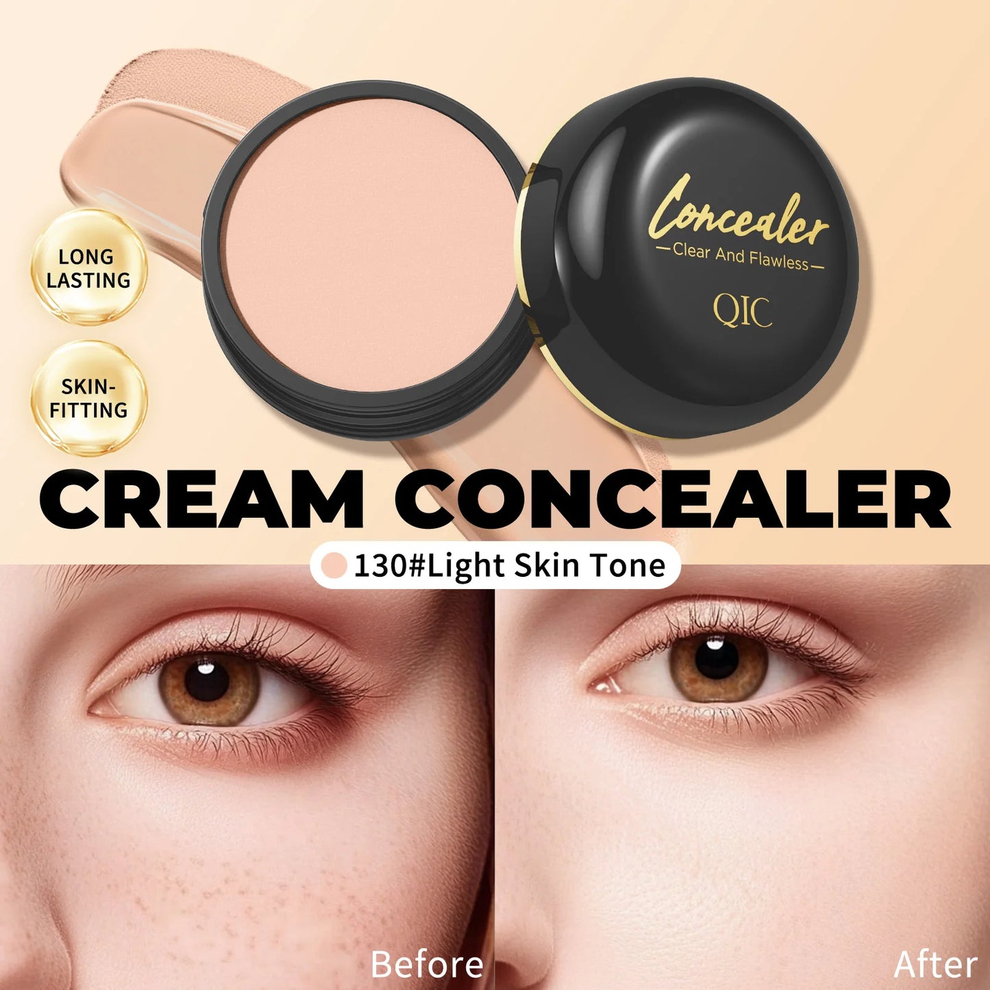 Waterproof Full Coverage Concealer for Scars, Tattoos & Blemishes