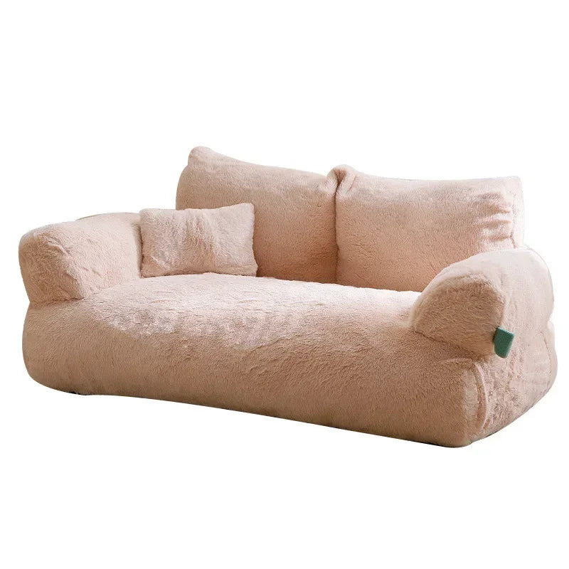 Plush Cat & Dog Bed – Washable, Warm, Cozy Pet Nest Sofa
