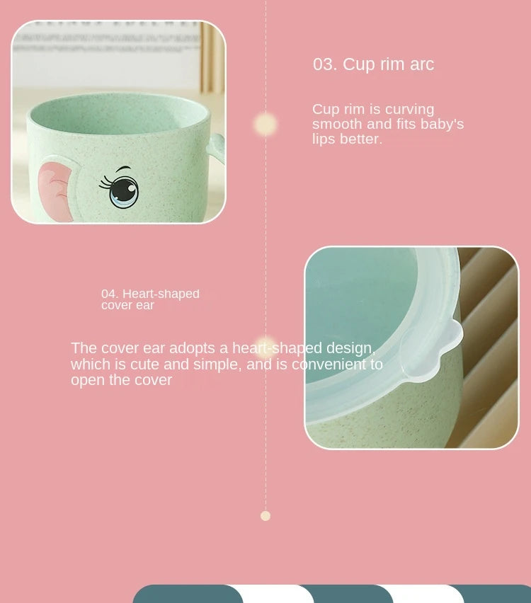 Cartmela Cartoon Elephant Baby Training Cup