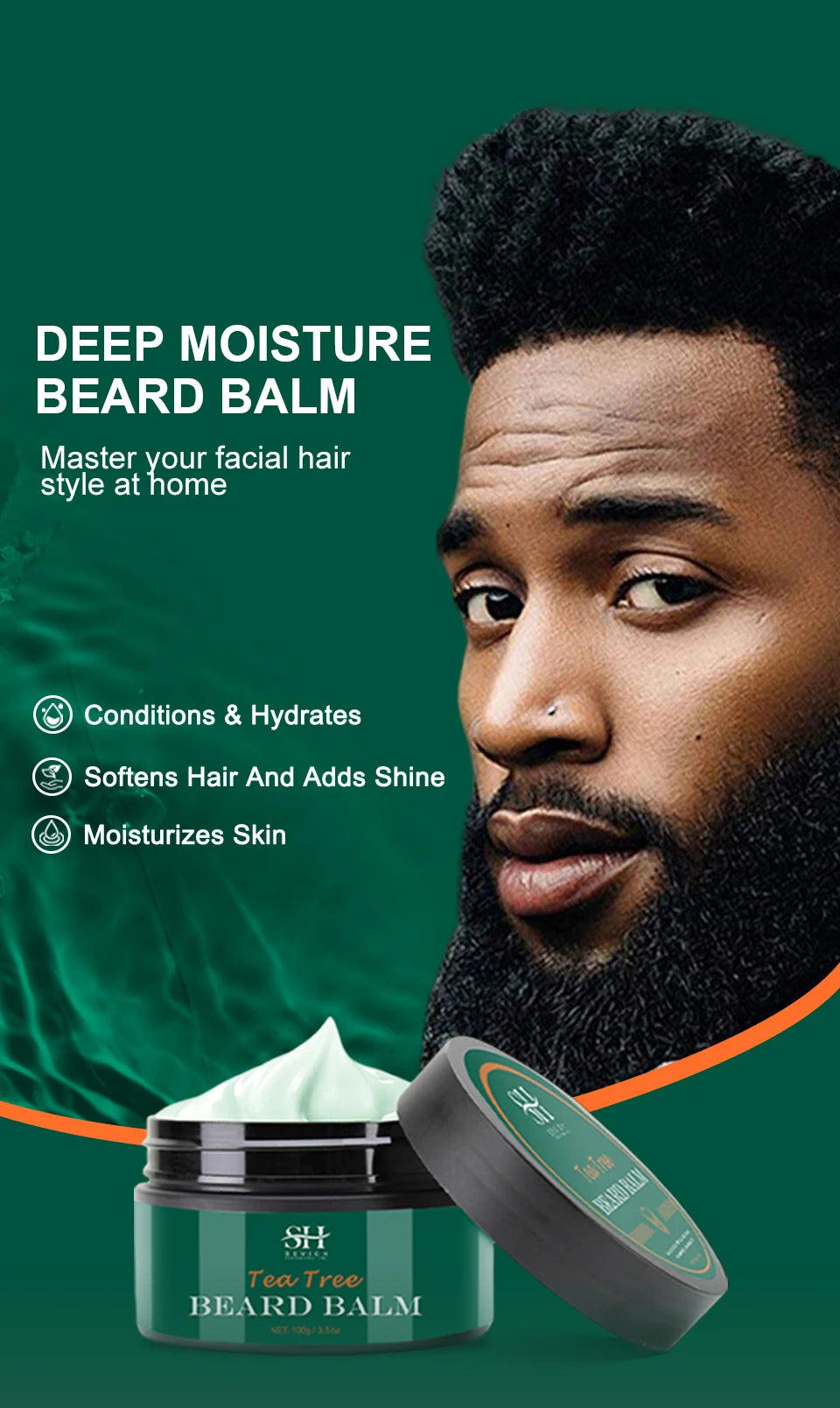 Beard Growth Kit for Men – Oil, Shampoo & Moustache Care Set