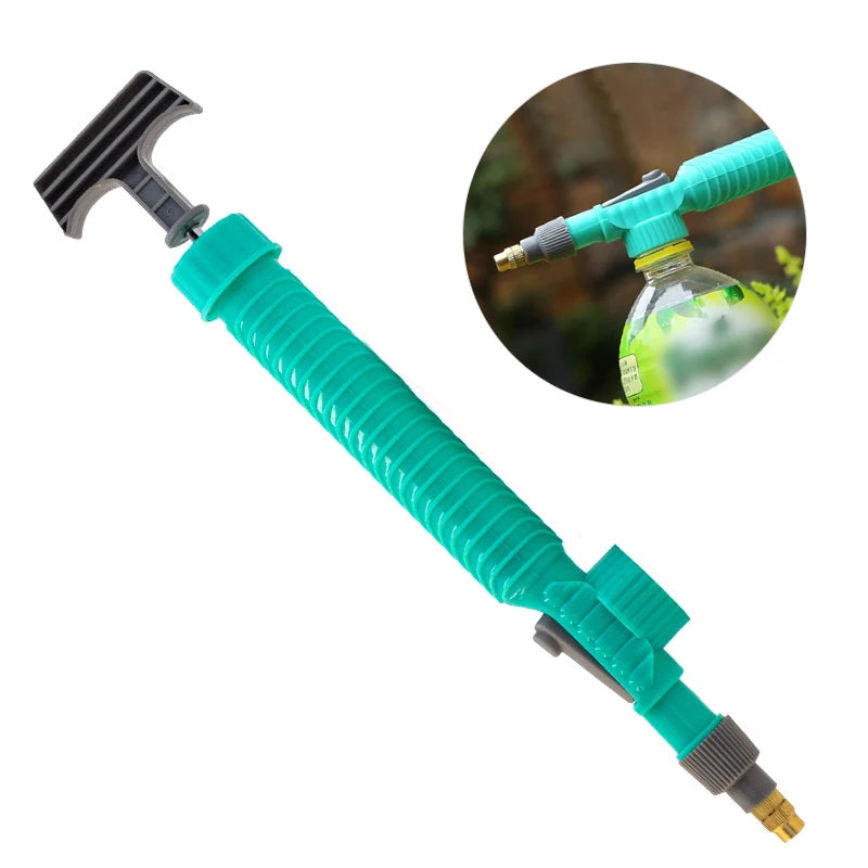 Manual High-Pressure Sprayer with Adjustable Nozzle for Garden Use