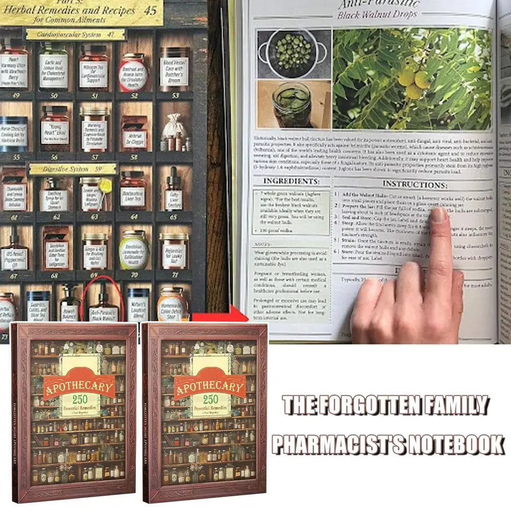 Forgotten Home Apothecary Book – 250 Natural Remedies Guide