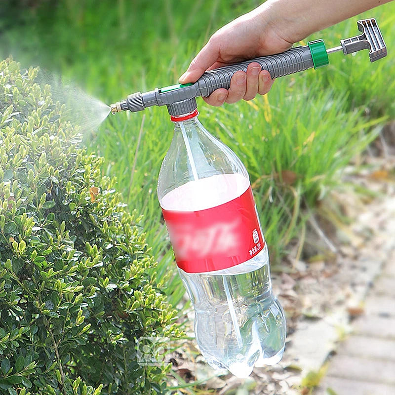 Manual High-Pressure Sprayer with Adjustable Nozzle for Garden Use