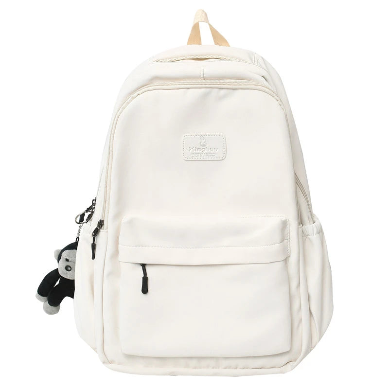 Fashion Waterproof Nylon Backpack – Schoolbag for Teens & Students