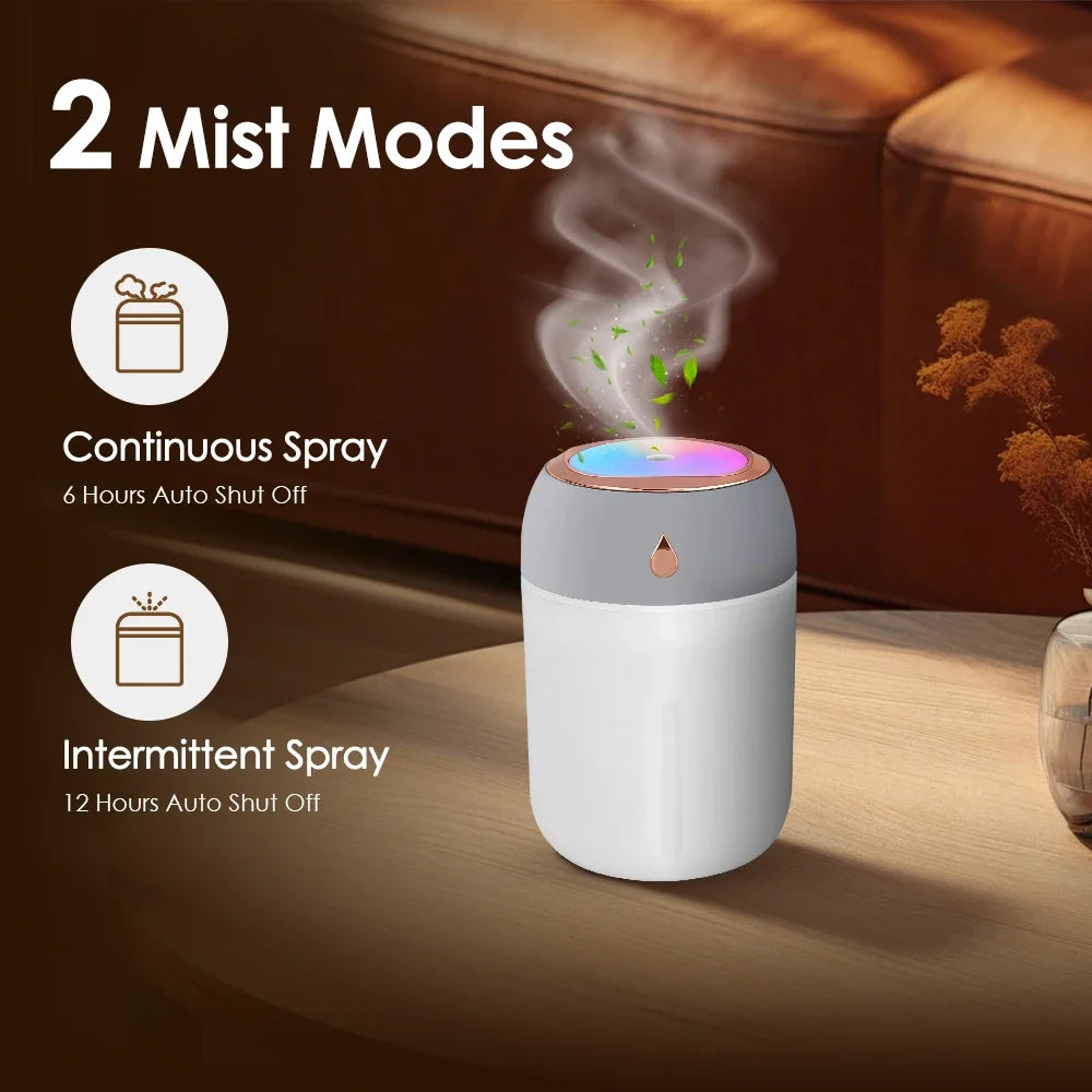Mini Air Humidifier USB Colorful Light