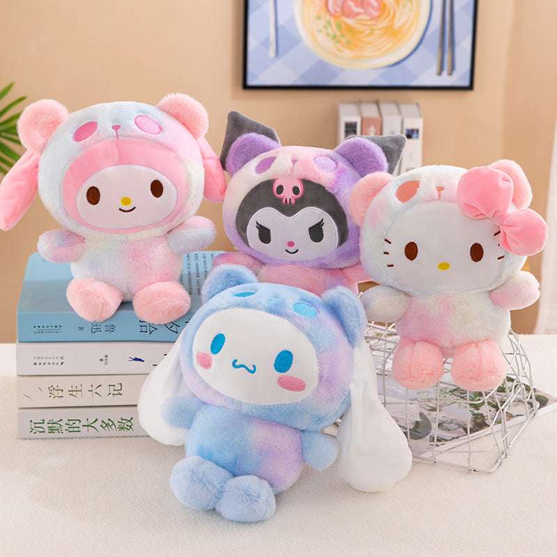 Sanrio 25cm Plush Toy – Kuromi & Cinnamoroll Soft Stuffed Doll Pillow for Kids