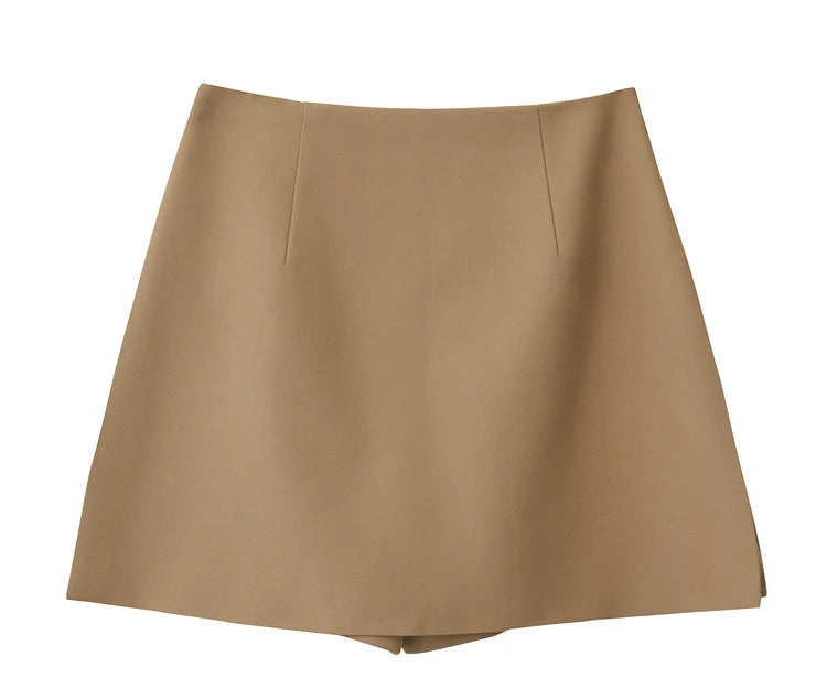 Women’s High Waist A-Line Mini Shorts Skirt – Autumn Office Fashion