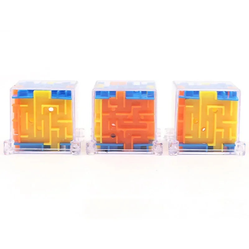 3D Maze Magic Cube Puzzle Toy with Rolling Ball for Kids & Adults