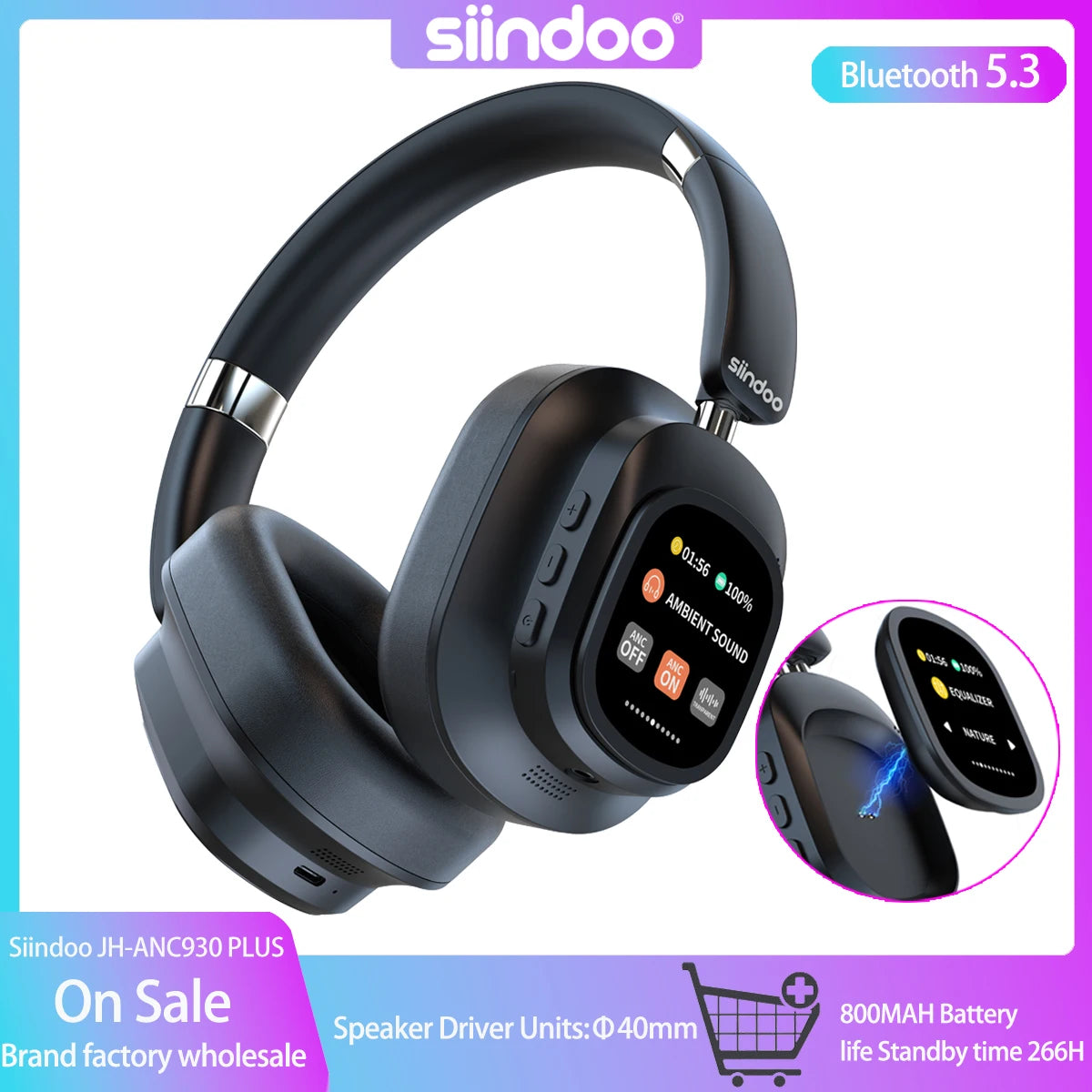 Cartmela Siindoo ANC930Plus | Noise Cancelling Headphones