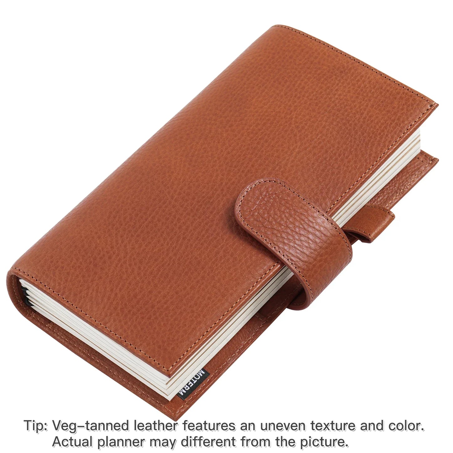 Vegetable Tanned Leather Travel Notebook – Standard Planner Cover