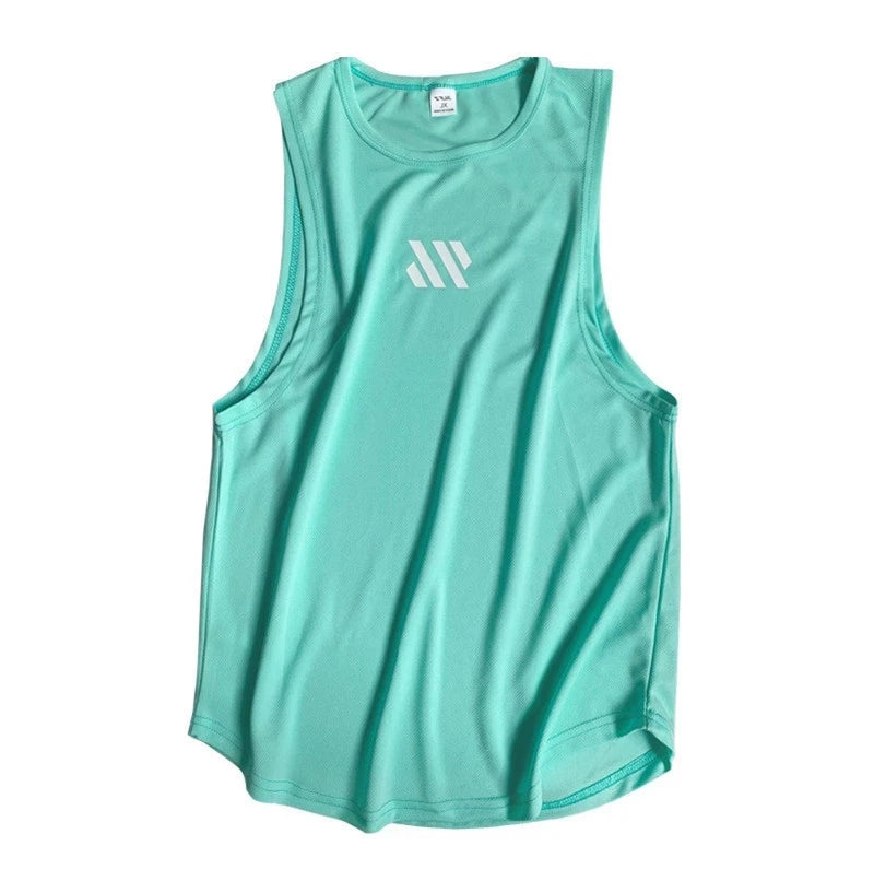 2024 New Summer Men's Gym Vest | Mesh Sleeveless Fitness Tank Top