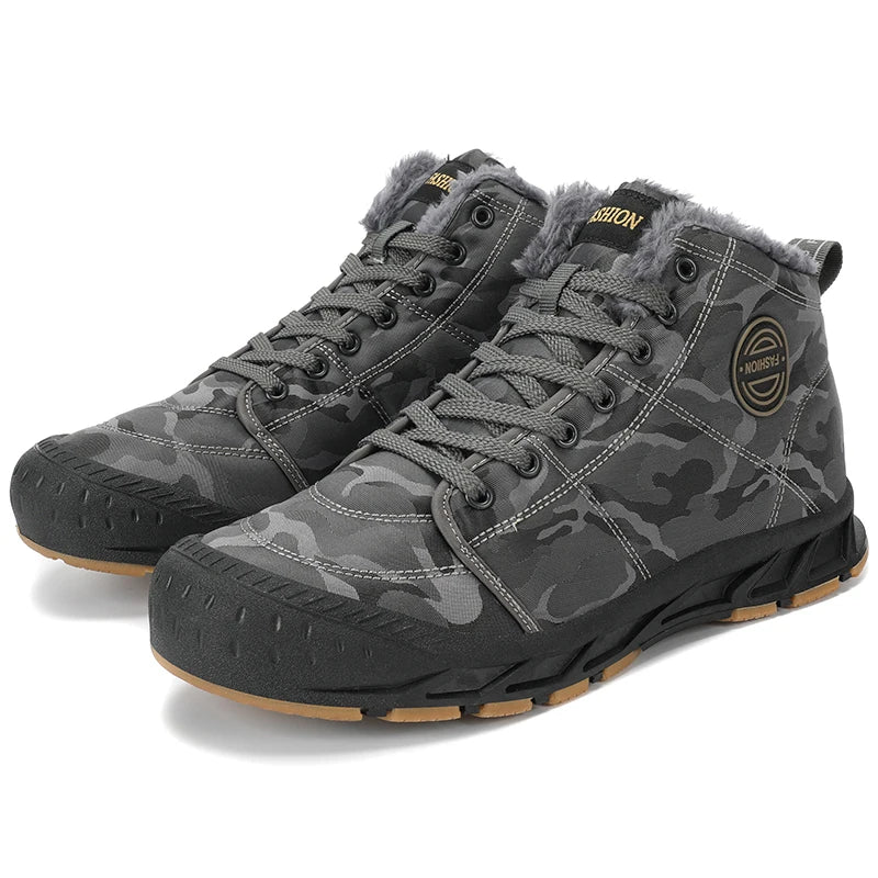 Cartmela Men's Waterproof Winter Ankle Boots