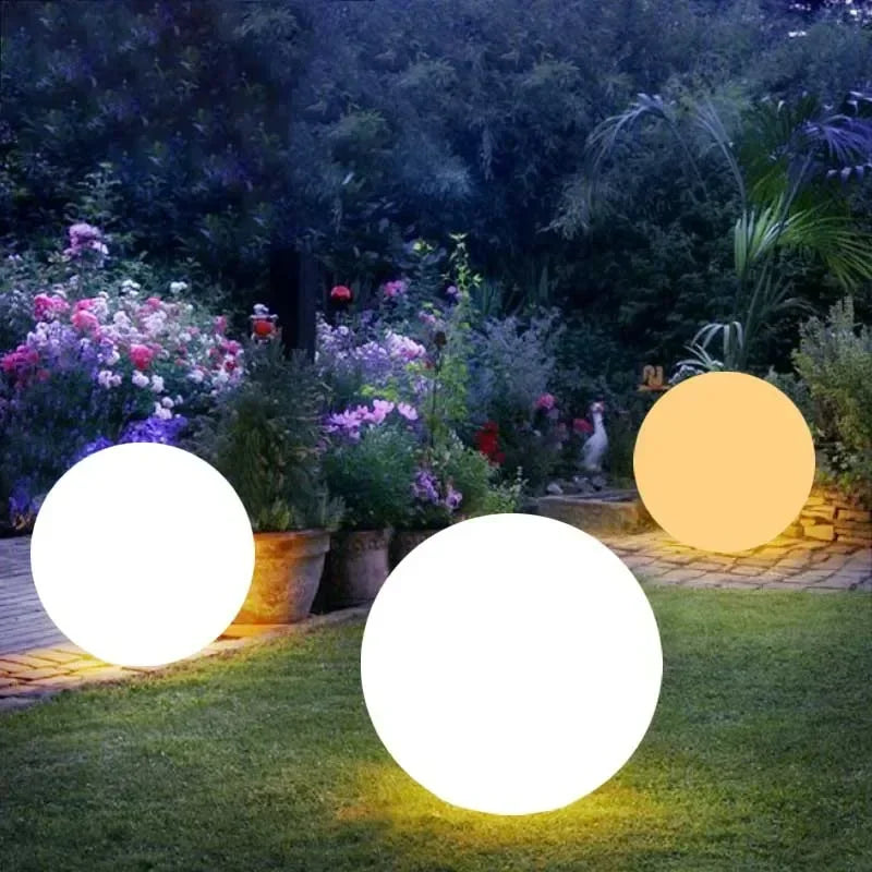 LED Solar Ball Light – Outdoor Garden, USB Charging, Remote Control