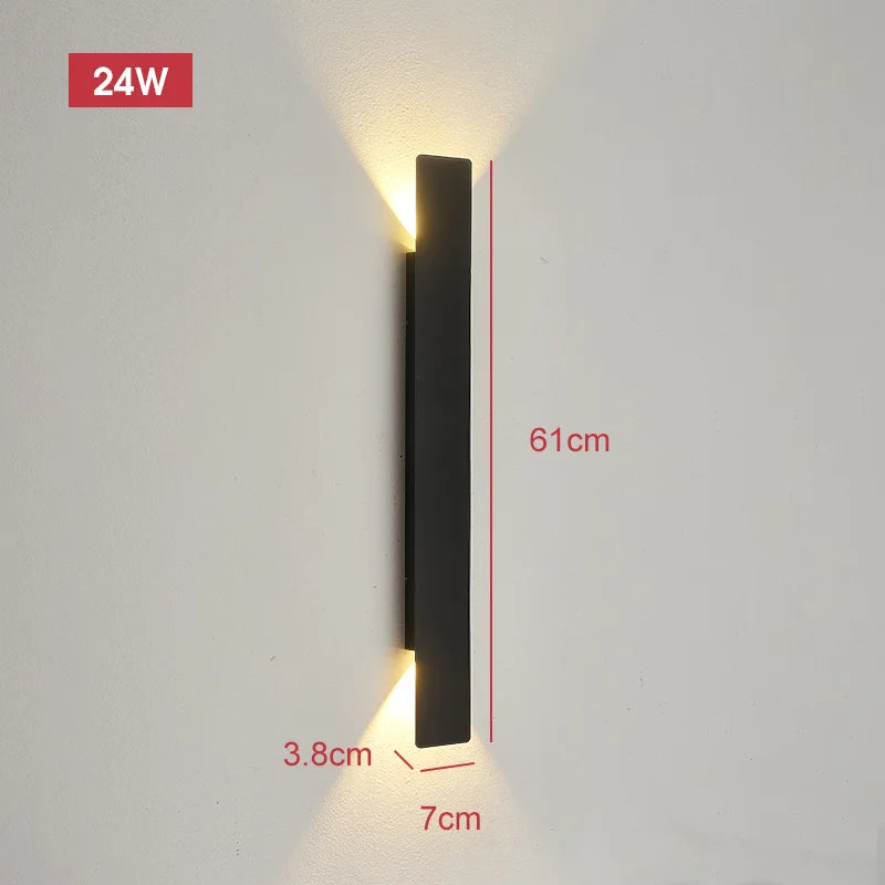 Modern LED Outdoor Wall Lamp – Waterproof IP65 Up Down Light