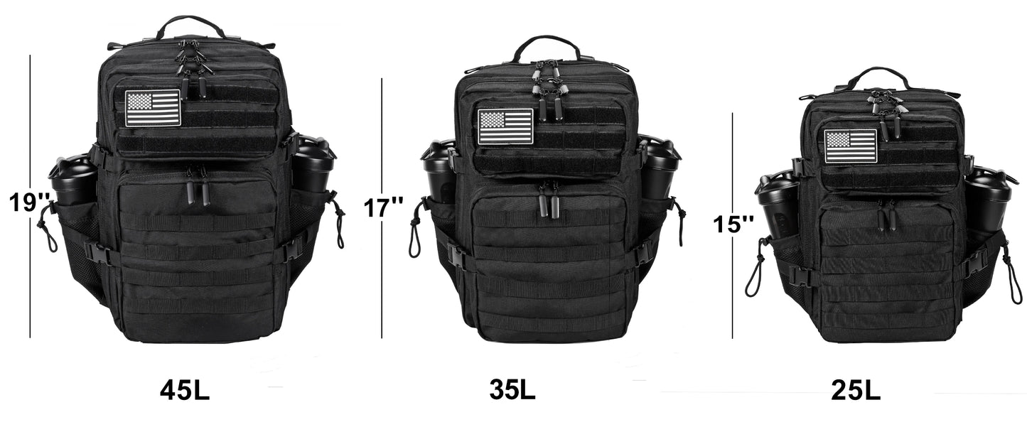 35L Tactical Backpack - Small Gym Bag for Men/Women