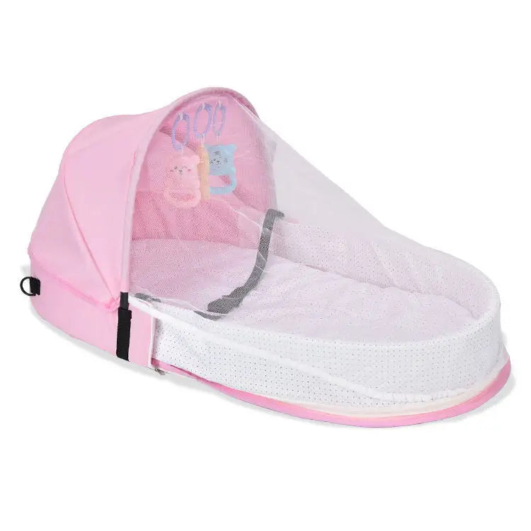 Portable Foldable Baby Bed – Newborn Travel Crib & Bionic Nest for Sleeping