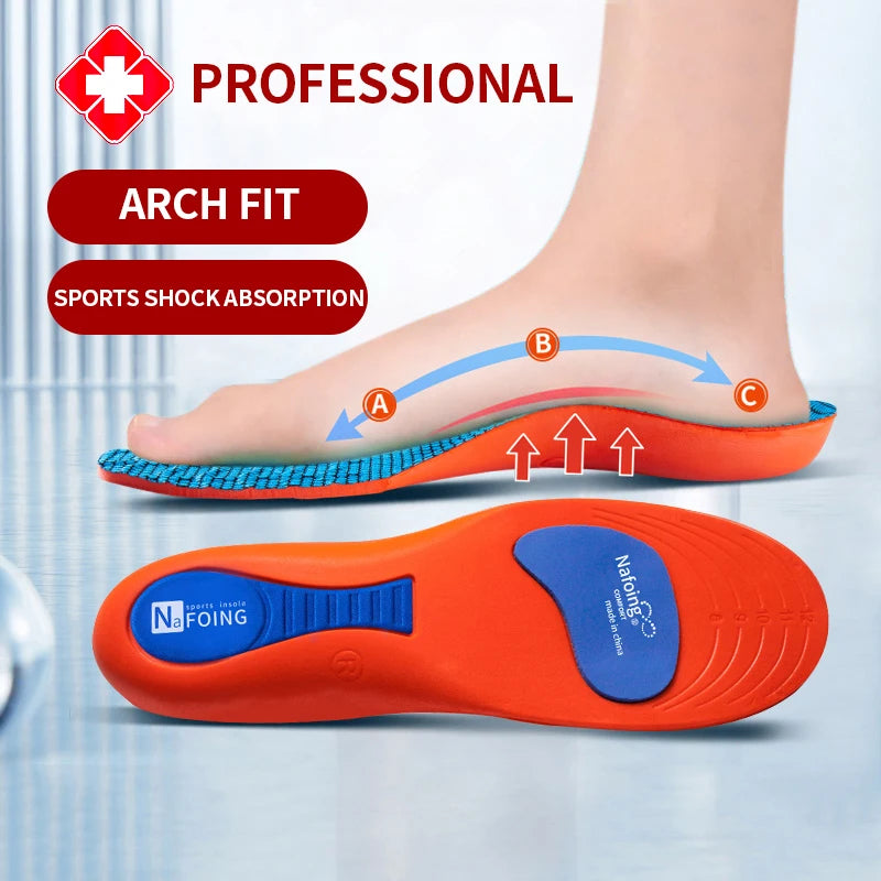 Sport Orthopedic Insoles – Shock-Absorbing EVA Inserts for Men & Women