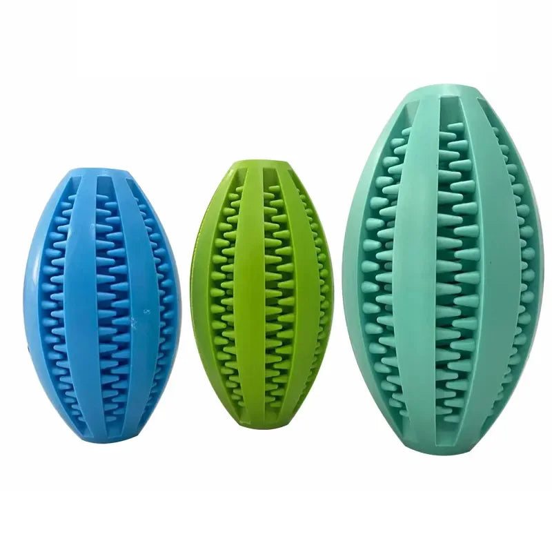 Dog Chew Toy Ball – Tough Rubber Teeth Cleaning Snack Ball