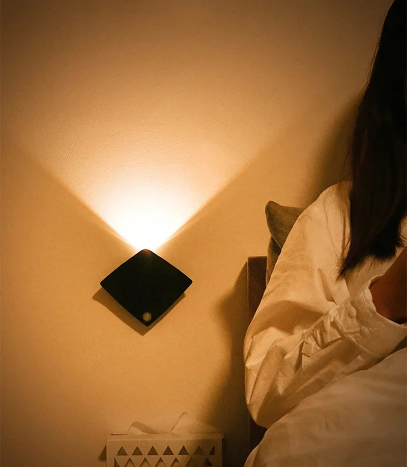 Creative Devil Fish LED Wall Lamp – Rechargeable Motion Sensor Light