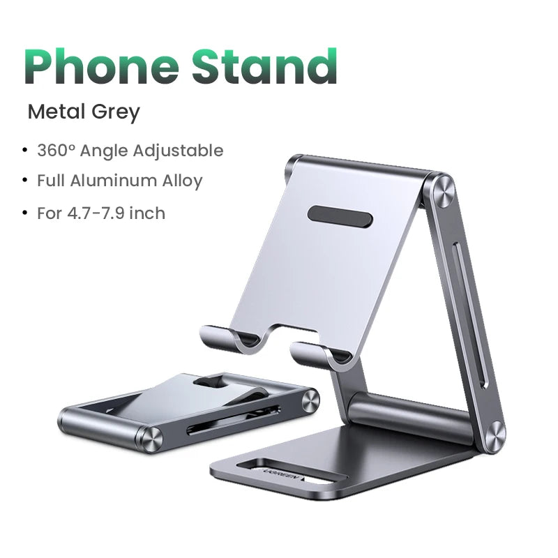 Aluminum Tablet & Phone Stand – Adjustable Holder for Desk