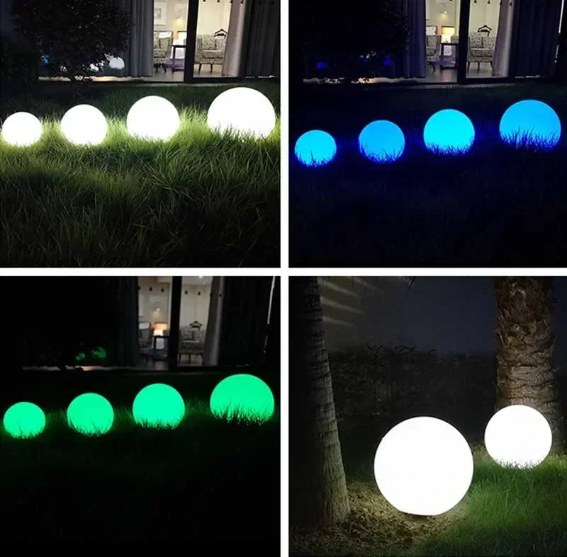 LED Solar Ball Light – Outdoor Garden, USB Charging, Remote Control
