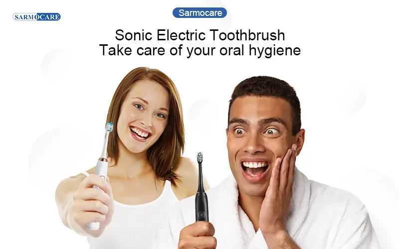 Electric Toothbrush – Rechargeable, 8 Heads, Whitening