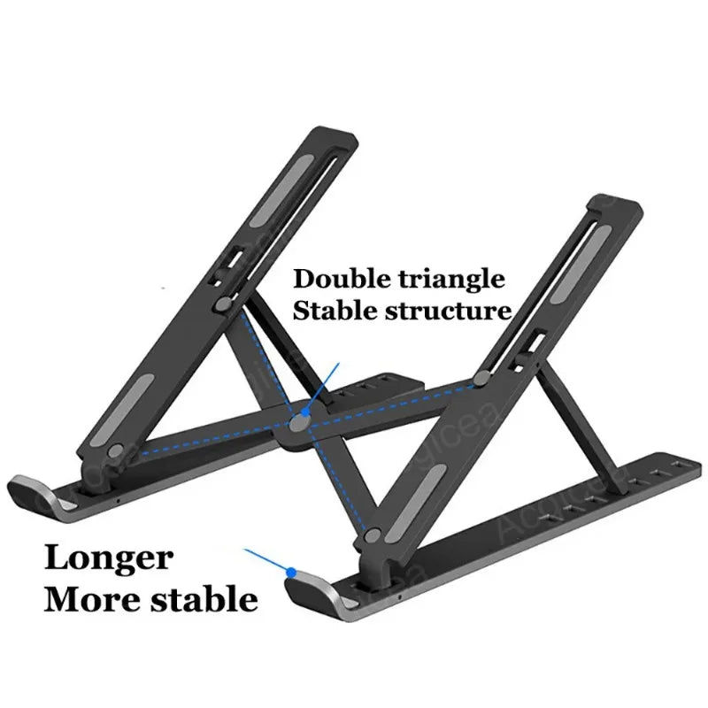 Portable Foldable Laptop Stand – 7/10 Gear Adjustable Tablet Holder