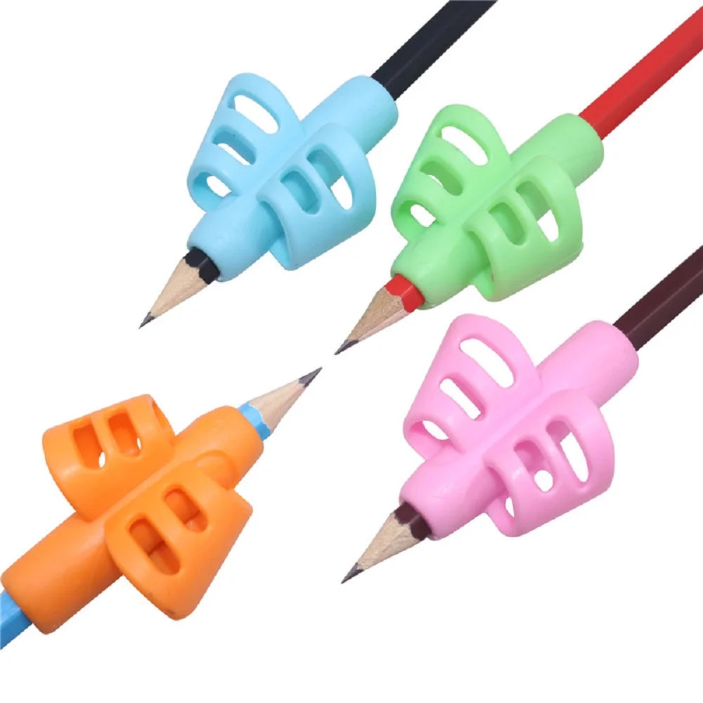 2/4pcs Silicone Pencil Grips – Kids Handwriting Posture Corrector